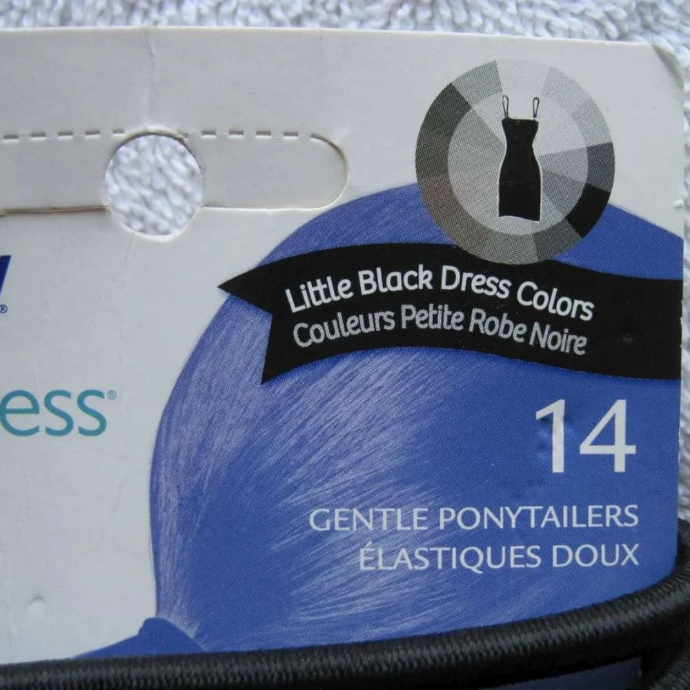14 Goody Big Thick Fix Ouchless No Metal Hair Band Elastic Ponytailers Java Bean